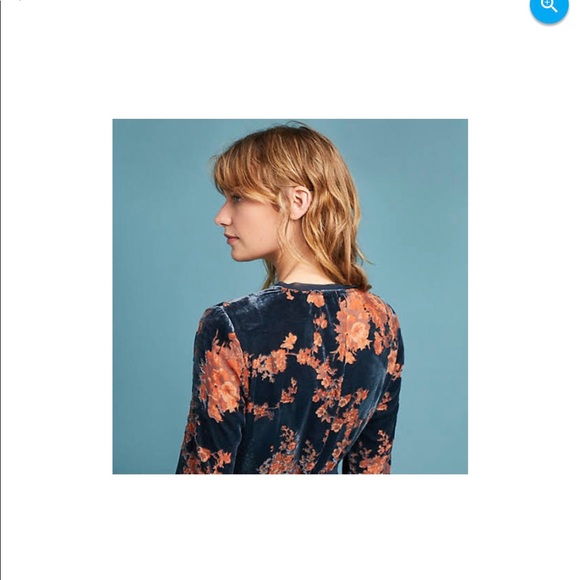 Last one Anthropologie velvet wrap Enya dress - Picture 8 of 8